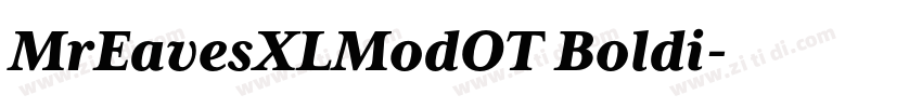 MrEavesXLModOT Boldi字体转换